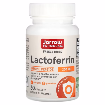 Jarrow Formulas Lactoferrin 250 mg – Freeze-Dried – 30 Capsules