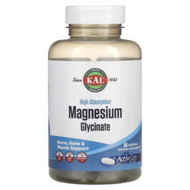 KAL Glycinate de Magnésium Haute Absorption – 90 Capsules