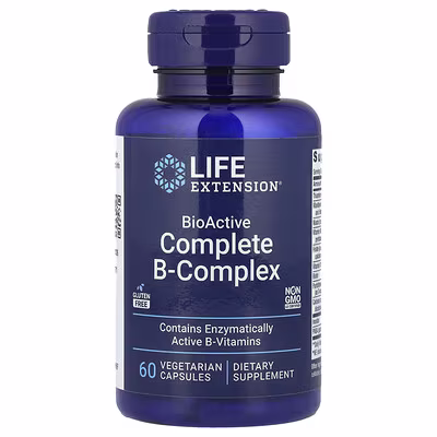 Life Extension BioActive Complete B-Complex 60 Veg Capsules
