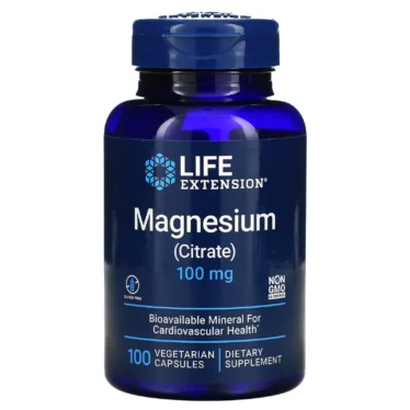 Life Extension Magnesium Citrate 100 mg – 100 Veg Capsules