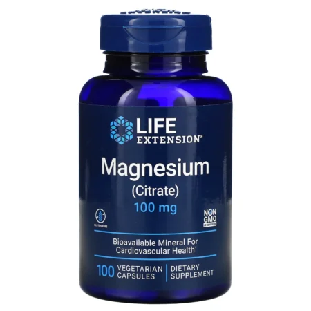 Life Extension Magnesium Citrate 100 mg – 100 Veg Capsules