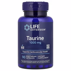 Life Extension Taurine 1000 mg – 90 Vegetarian Capsules