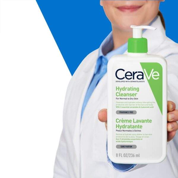CeraVe Crème Lavante Hydratante Peau Normale à Sèche | 236ml