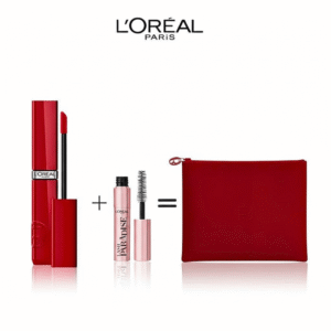 L&rsquo;Oreal Paris Laque Resistance 420 Rouge+Mini Lash Paradise +Trouse Rouge Pack