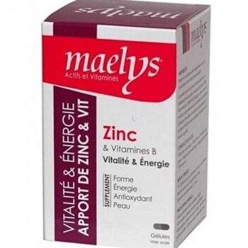 Maelys Zinc et Vitamines B -30 Gélules
