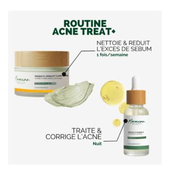 Moroccan Beauty Routine Acne Treat+ -Nettoie les corps & Traite l&rsquo;acne