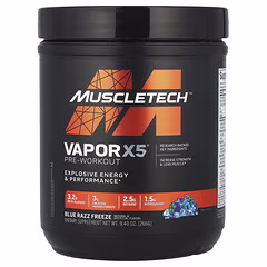 MuscleTech VaporX5 Next Gen Pre-Workout Blue Razz Freeze – 266 g