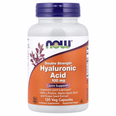 NOW Foods Acide Hyaluronique 100 mg 120 Capsules