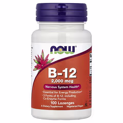NOW Foods B-12 2000 mcg – 100 Lozenges