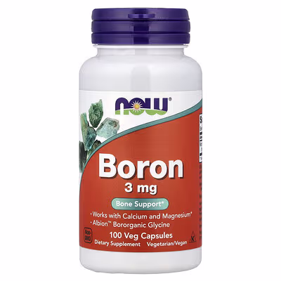 NOW Foods Boron 3 mg 100 Veg Capsules