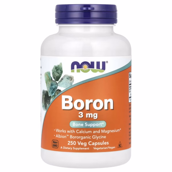 NOW Foods Boron 3 mg 250 Veg Capsules