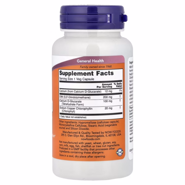NOW Foods DIM 200 mg 90 Vegetarian Capsules