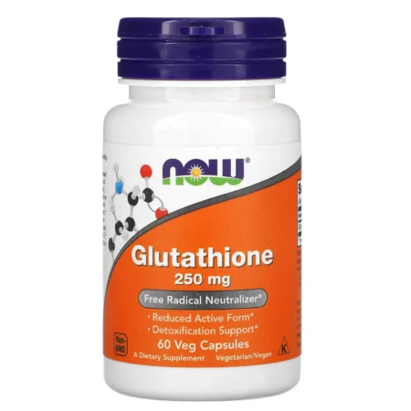 NOW Foods Glutathion 250 mg 60 Capsules Végétariennes