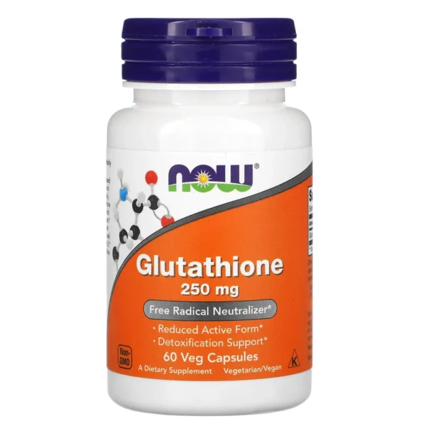 NOW Foods Glutathion 250 mg 60 Capsules Végétariennes