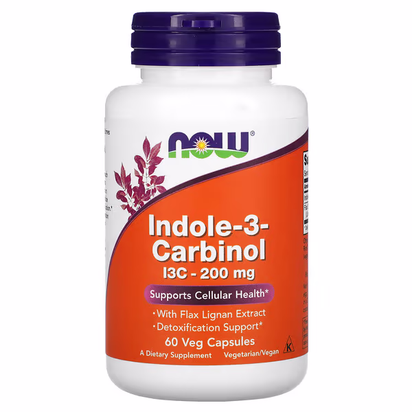 NOW Foods Indole-3-Carbinol 200 mg – 60 Vegetarian Capsules