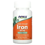 NOW Foods Iron 36 mg – 90 Veg Capsules