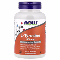NOW Foods L-Tyrosine 500 mg – 120 Capsules