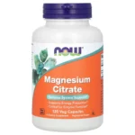 NOW Foods Magnesium Citrate – 120 Vegetarian Capsules