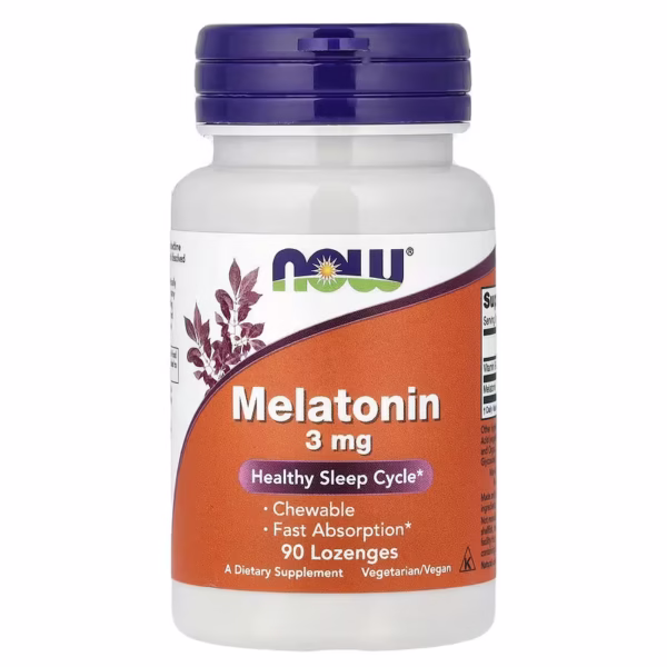 NOW Foods Melatonin 3 mg – 90 Lozenges