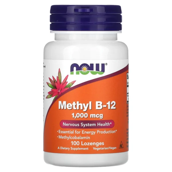 NOW Foods Methyl B-12 1000 mcg – 100 Lozenges