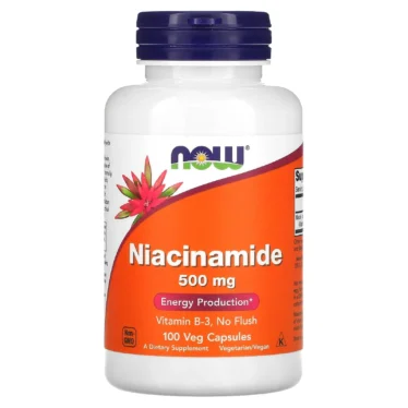NOW Foods Nicotinamide 500 mg – 100 Vegetarian Capsules