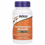 NOW Foods Saccharomyces Boulardii Probiotic 5 Billion CFU – 60 Vegetarian Capsules