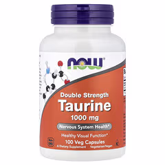 NOW Foods Taurine 1000 mg – 100 Vegetarian Capsules