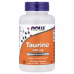 NOW Foods Taurine 500 mg – 100 Vegetarian Capsules