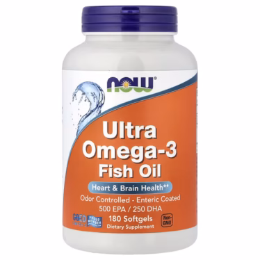 NOW Foods Ultra Omega-3 Fish Oil – 180 Softgels
