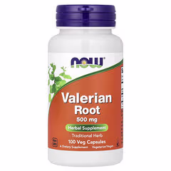 NOW Foods Valerian Root 500 mg – 100 Vegetarian Capsules