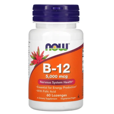 NOW Foods Vitamin B-12 5000 mcg – 60 Tablets