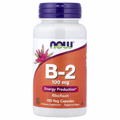 NOW Foods Vitamin B-2 100 mg – 100 Vegetarian Capsules