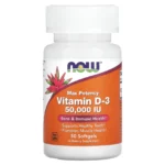NOW Foods Vitamin D3 50,000 IU – 50 Softgels