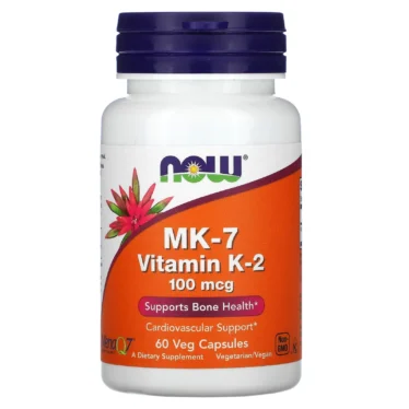 NOW Foods Vitamin K2 MK-7 100 mcg – 60 Veg Capsules
