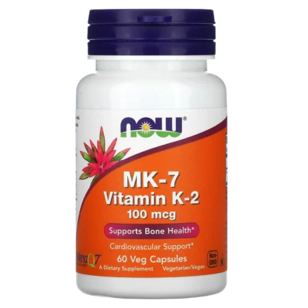 NOW Foods Vitamin K2 MK-7 100 mcg – 60 Veg Capsules