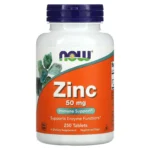 NOW Foods Zinc 50 mg – 250 Tablets