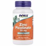 NOW Foods Zinc Picolinate 50 mg – 120 Vegetarian Capsules
