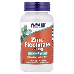 NOW Foods Zinc Picolinate 50 mg – 120 Vegetarian Capsules