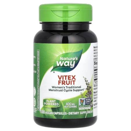 Nature’s Way Vitex Fruit 400 mg – 100 Vegan Capsules