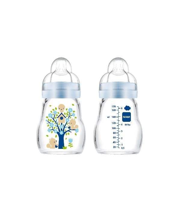 Mam Baby Biberon en verre +0m 170ml