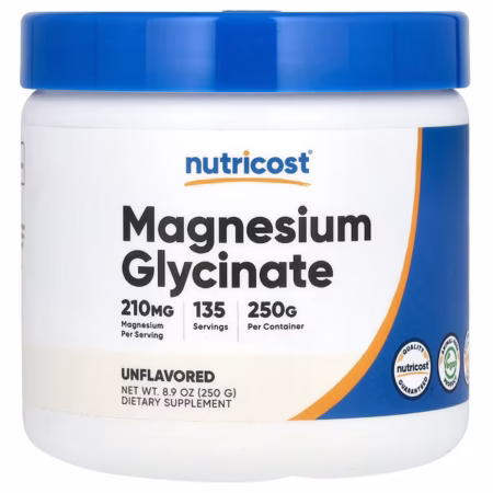 Nutricost Glycinate de Magnésium Non Aromatisé 250 g