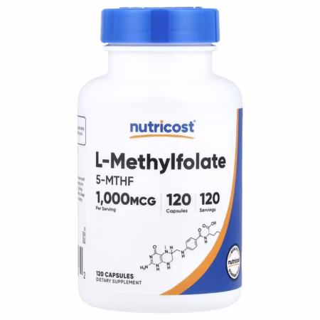Nutricost L-Methylfolate 1000 mcg – 120 Capsules