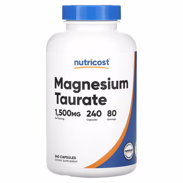 Nutricost Magnesium Taurate 500 mg – 240 Capsules