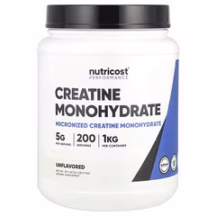 Nutricost Performance Creatine Monohydrate Unflavored – 1 kg