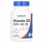 Nutricost Vitamin D3 10000 IU – 240 Softgels