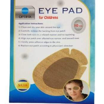Optifix Eye Pad For Enfant 5×6.2 10 Pieces