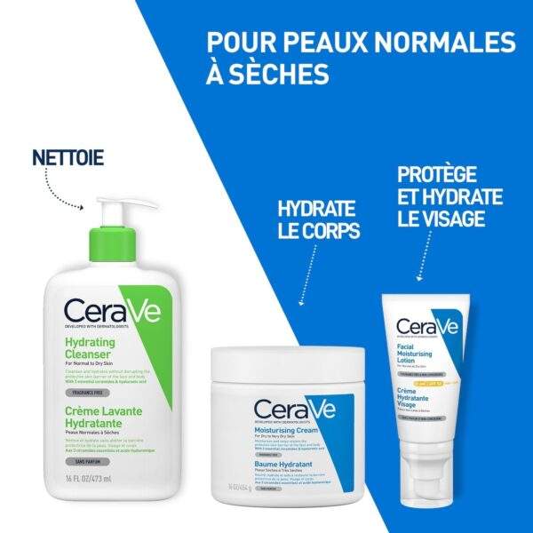 CeraVe Baume Hydratant Nourrissant Peau Sèche à Très Sèche | 454g