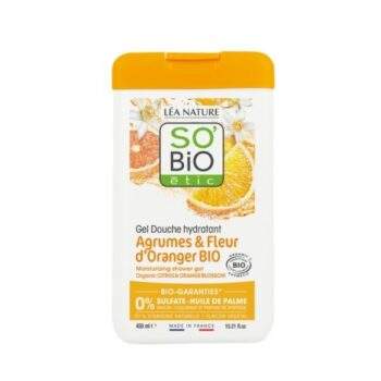 SO BIO GEL DOUCHE AGRUMES FLEURS D&rsquo;ORANGER 450ML