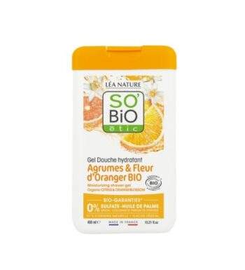 SO BIO GEL DOUCHE AGRUMES FLEURS D&rsquo;ORANGER 450ML