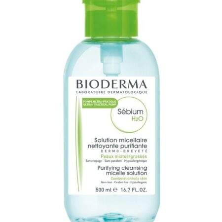 Bioderma – Sebium H2O Pompe Inversée – 500 ml